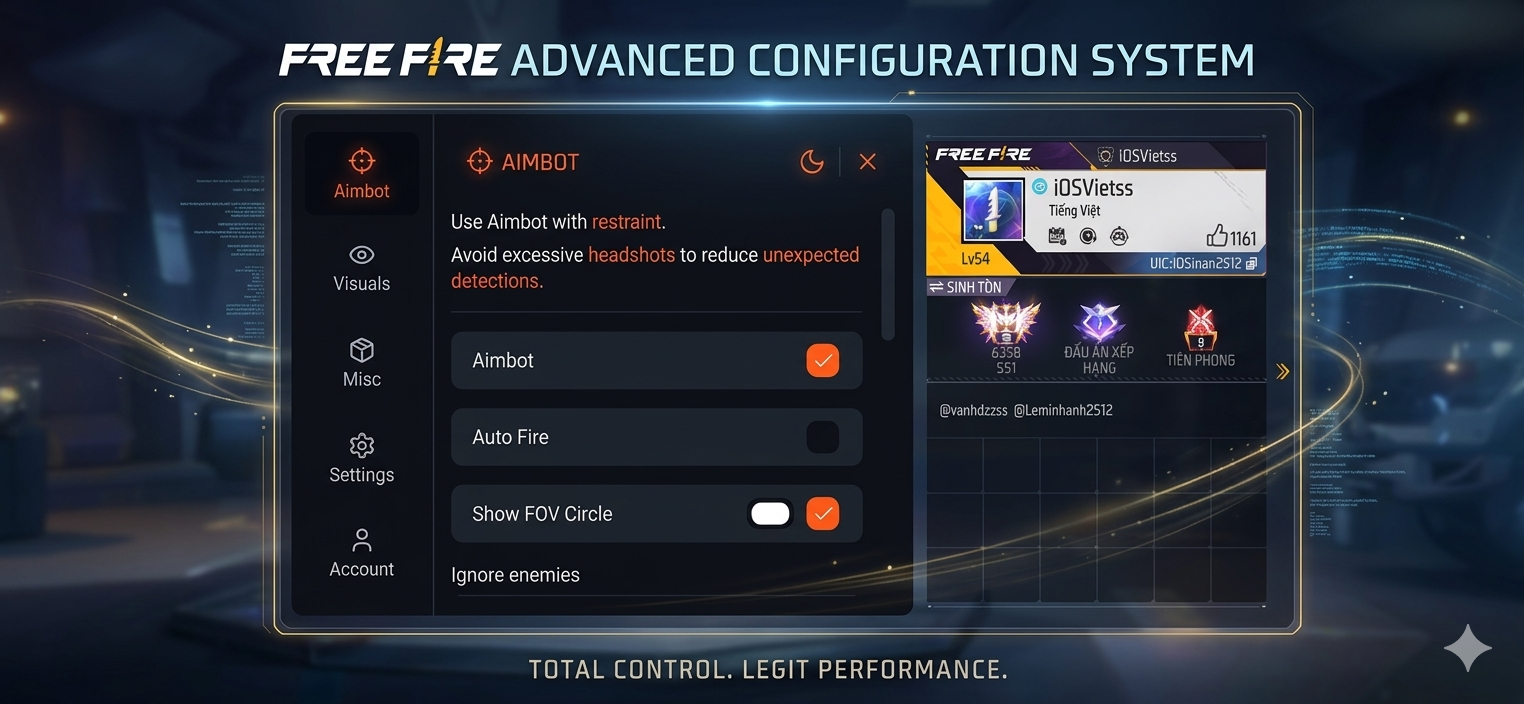 Hack Menu Migul Free Fire