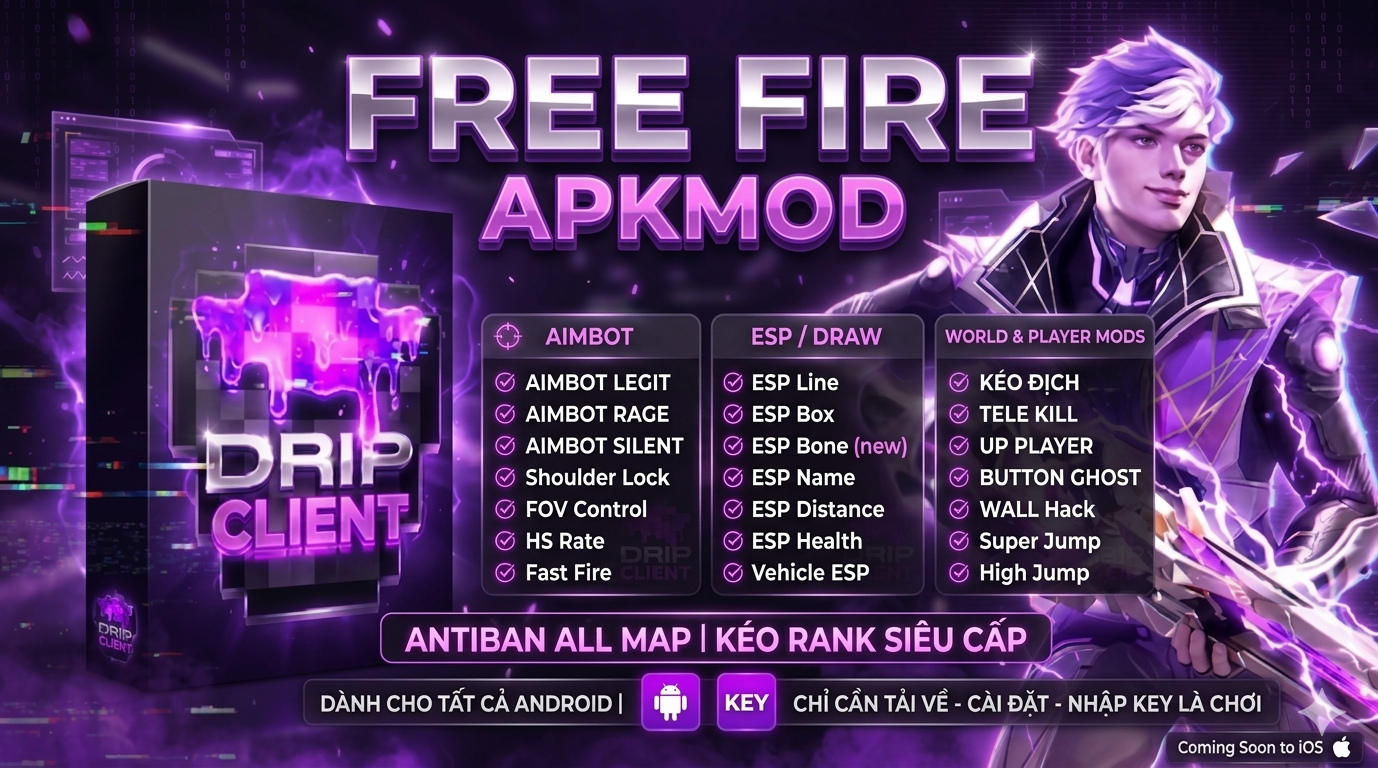 Drip Client Mod ADR Free Fire